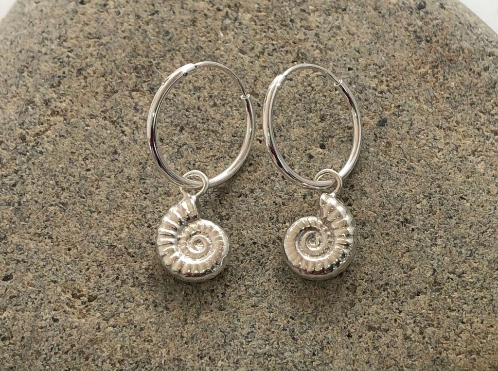 Fossil hoop earrings